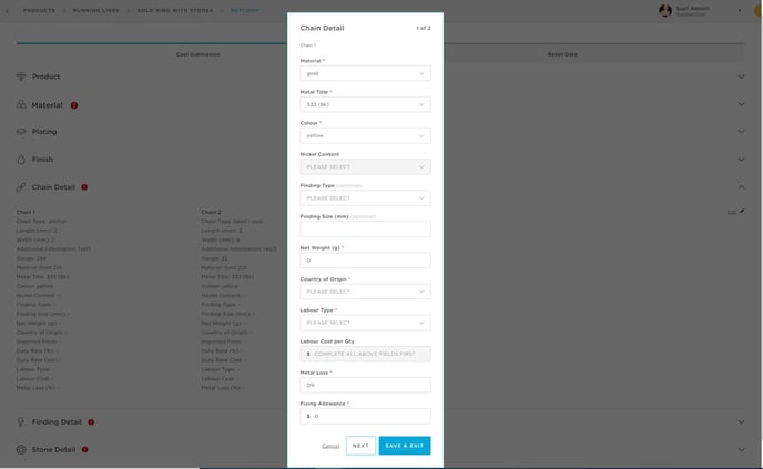 14_Chain Accordion_Modal 1 of 2_Prepopulated