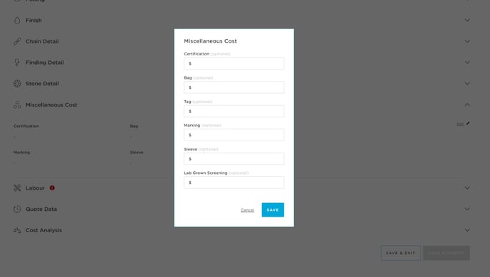 33_Misc Cost Accordion_Modal Empty State