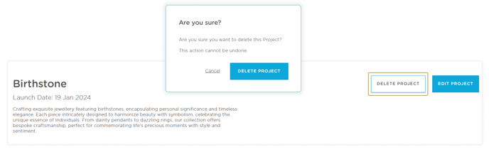 Delete a Project-1