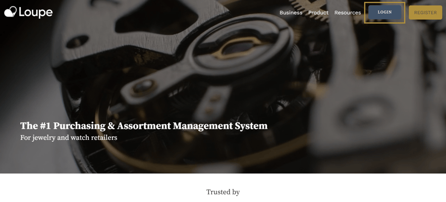 login page