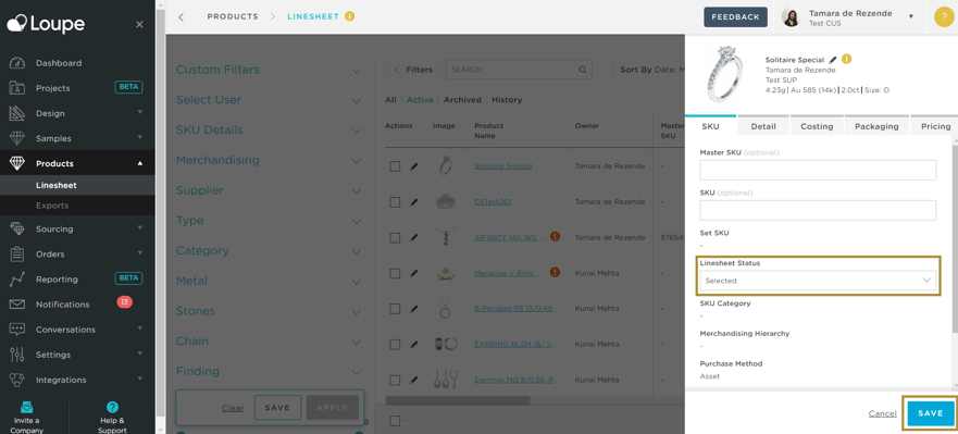 manually change ls status